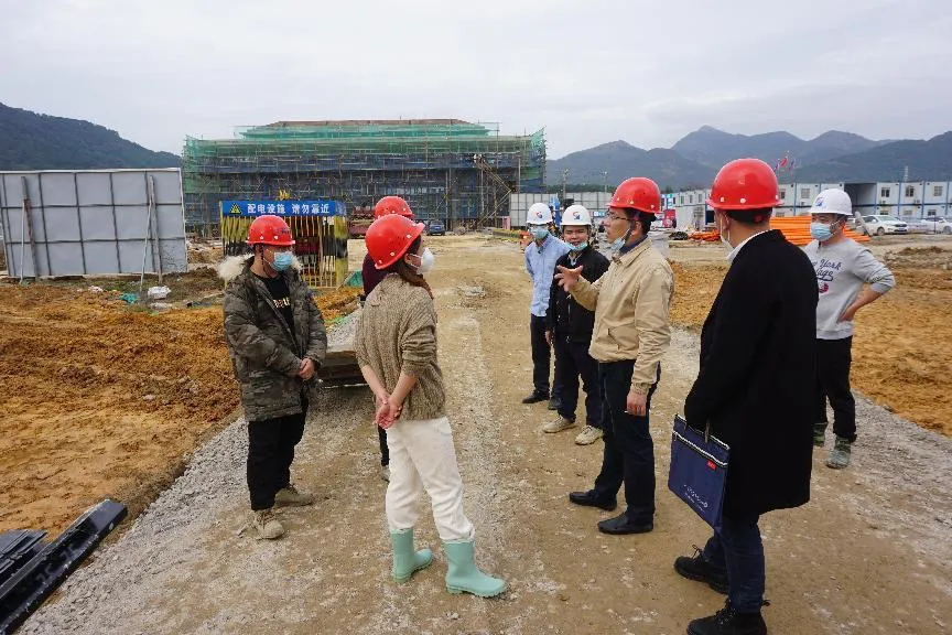 市博源国际公司领导赴八都职教园开展春节前质量和安全检查指导工作